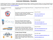 Tablet Screenshot of chicagopersonaltrainers.com